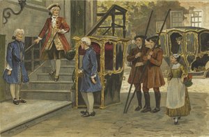 Sedan-tuoli ja reki, Alankomaat, 1700-luvun puoliväli